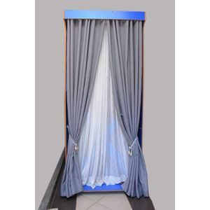 Grey Curtain Piece