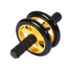 Ab Roller Exercise Double Mute Wheels-Yellow,Black