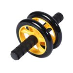 Ab Roller Exercise Double Mute Wheels-Yellow,Black