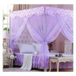 6*6 Mosquito Net With Net Stands - Purple