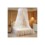 Round Hanging Mosquito Net - White
