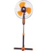 Electric Fan 16 Inch High Speed - Back, Orange