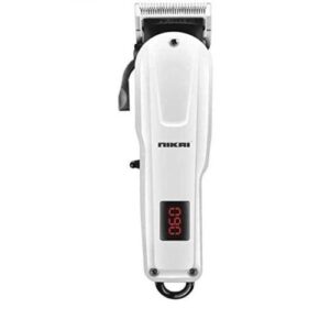 Nikai Professional Rechargable Haircut Clipper Cordless With Over 3hours Battery - White