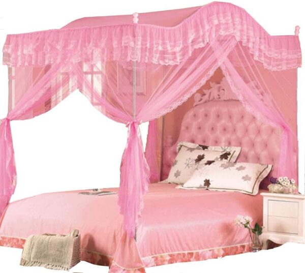 4 Stand Curved  Top Mosquito Net