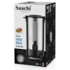 20 liters capacity Stainless steel body Variable temperature control with a maximum temperature of 110oC Automatic switch off Built-in dry boil protection External water gauge Non-drip dispensing tap Pilot light indicator Overheat protection