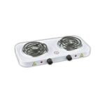 Hot Plate Portable Double Burner Electric Coil Hot Plate - White, Black