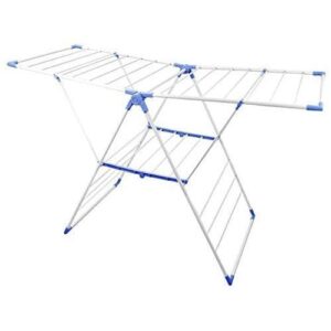 Clothes Drying Rack - White,Blue