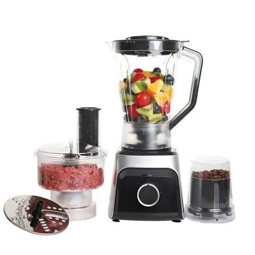 Hoffmans 5 in 1 Multifunction Blender 1.8L, Food Processer, 100% Pure Copper Motor - Black