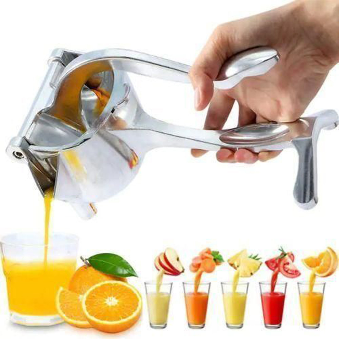 Stainless Steel Lemon Orange Manual Fruit Press Squeezer Juicer Extractor – Silver