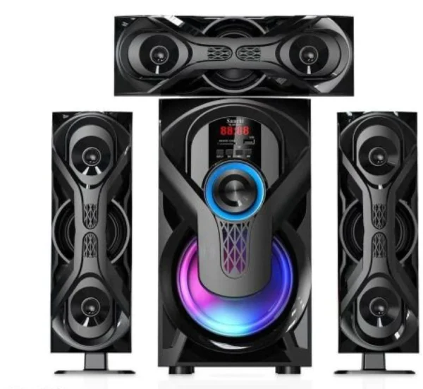 Saachi 3.1CH10000watts Ac/dc Fm/bt/usb Sub Woofer System - Black