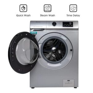 Hisense 6Kg Fully Automatic Front Loading Washing Machine With Steam Wash And Built in Heater - Silver