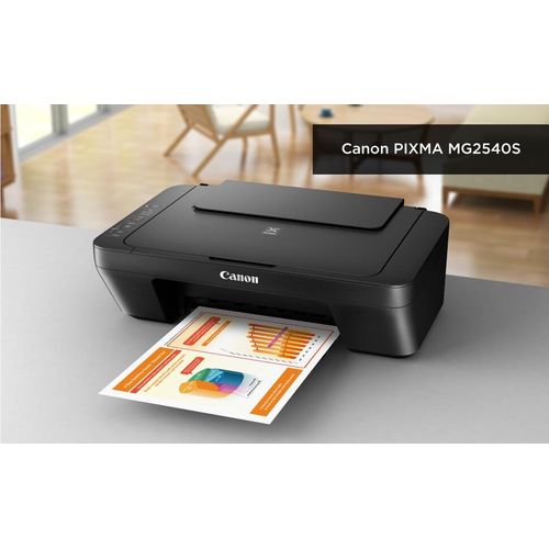 Canon MG2540s All in One Colour Inkjet Printer (Copy, Scan, Print) - Black