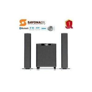 Fujiled & Sayona BASS Home Theatre SubWoofer Sounds/BT/USB/FM - Black