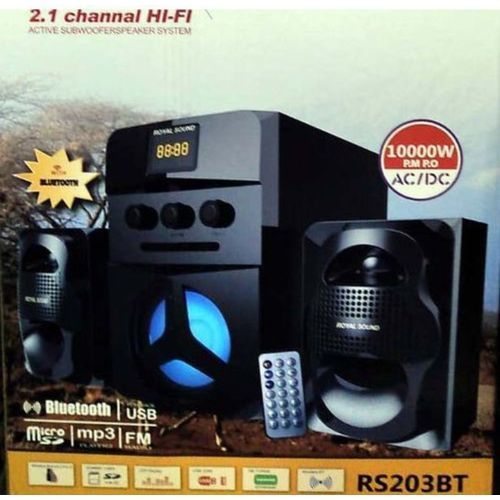 Multimedia subwoofer Bluetooth speaker- Black