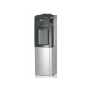 SPJ Hot And Cold Water Dispenser 3taps With A Refrigerator - Black & Silver