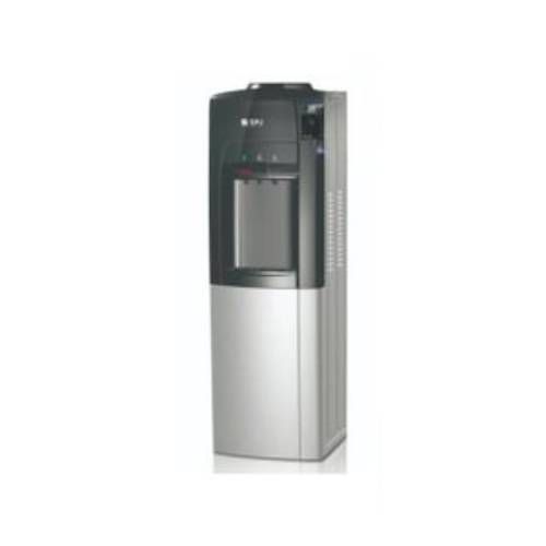 SPJ Hot And Cold Water Dispenser 3taps With A Refrigerator - Black & Silver