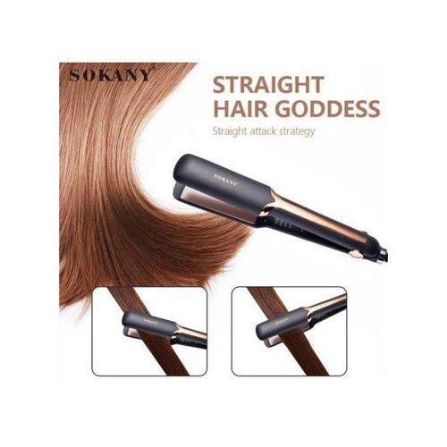 Sokany Professional Hair Straightening Iron-Black