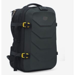 Hard Body Anti-Theft Laptop Bag With Charging Ports- Black