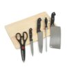 Other Set Of Chopping Board With Kitchen Knives, Shapener