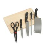 Other Set Of Chopping Board With Kitchen Knives, Shapener