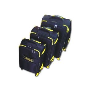Dfavors 4 Pieces Of Fashion Travel Suitcase Lugguage Bag - Black