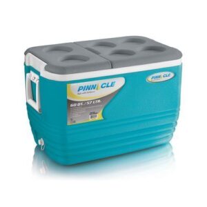 Pinnacle Insulated Water Cooler Ice Chiller Box 57L,Blue.