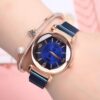 New Gradient Color Trend Watch Ladies Fashion Casual Versatile Quartz Watch-Blue