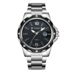 Biden Stainless Steel Analog And Dated Wrist Watch - Silver