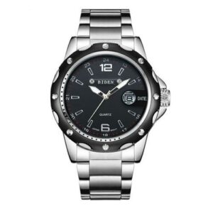 Biden Stainless Steel Analog And Dated Wrist Watch - Silver