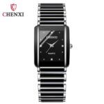 Chenxi Ceramic Square Women's Watch-Black