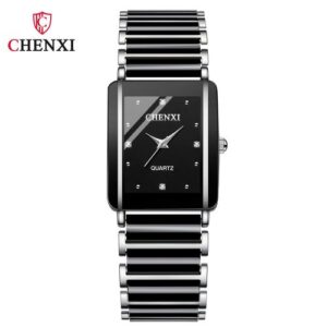 Chenxi Ceramic Square Women's Watch-Black