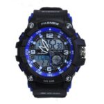 Pasnew Water Proof Men's Digital And Analog Watch - Black,Blue