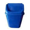 Plastic Trash Can Dustbin With A Flapping Lid-Blue