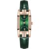 drainage diamond small square watch women's