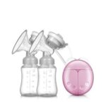 Double Electric Breast Pump With 2 Baby Milk Bottles