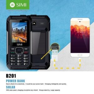 SIMI B201 2.4inch Feature Phone Solar Charging 4000mAh