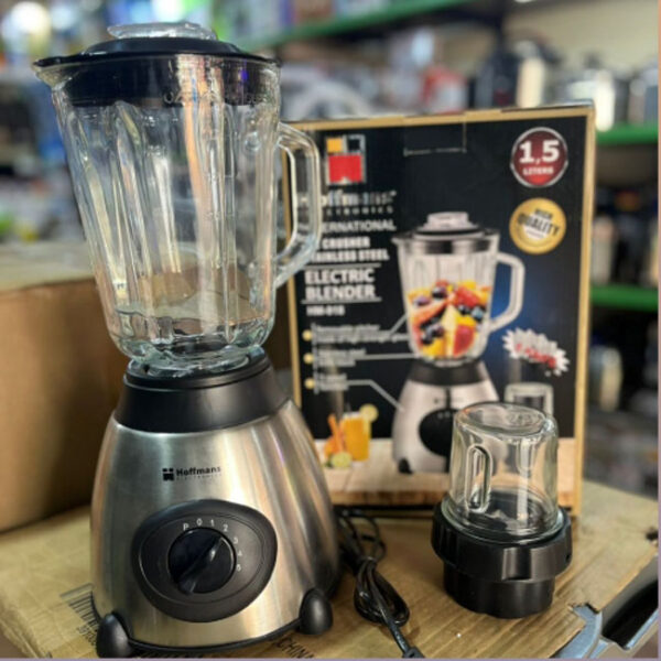 Hoffmans 2 In 1 Ice Crushing Powerful Blender Glass