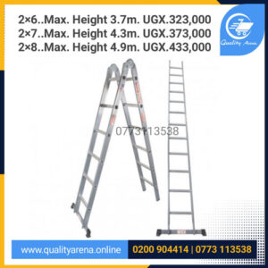 Double Side Aluminium Multipurpose Ladder with 2 Hinges