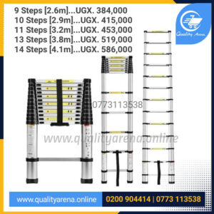 Portable & Compact Aluminium Telescopic Foldable Multipurpose Ladder, Aluminium Telescopic Extension Ladder